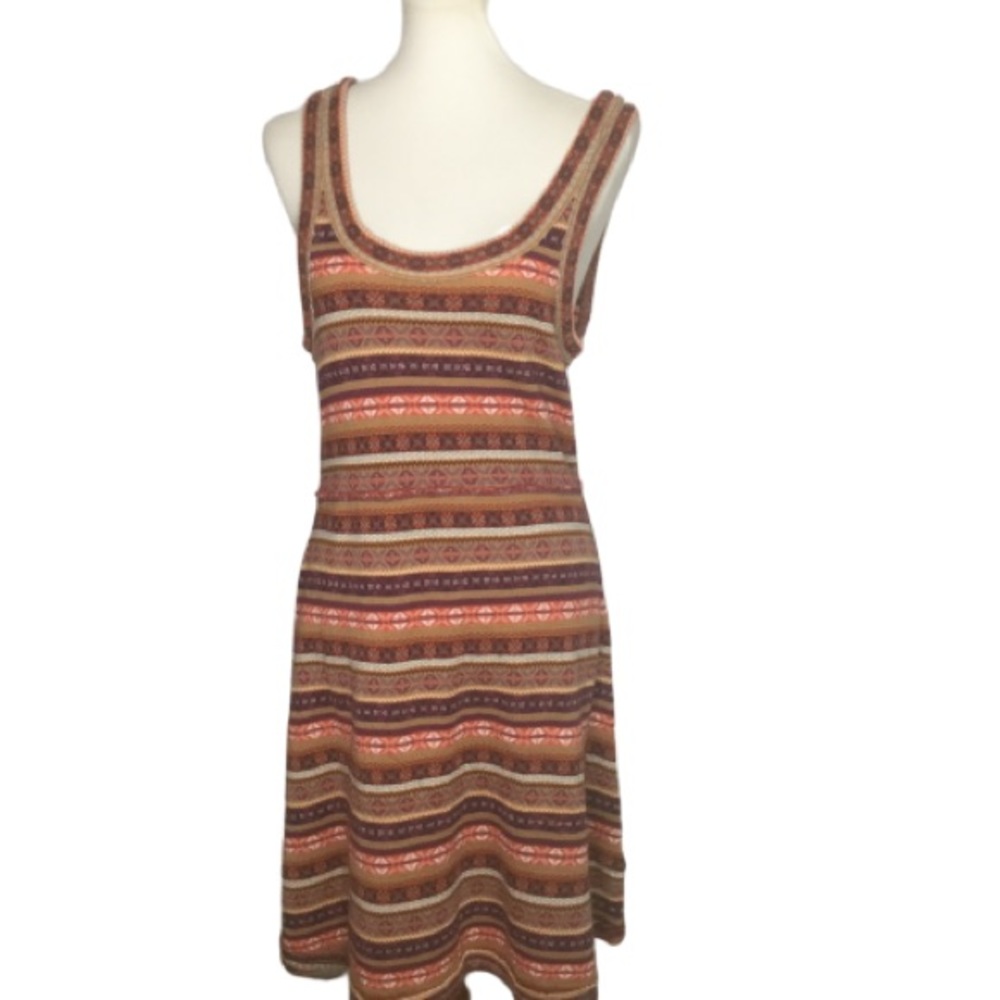 - Free People wool blend Aztec design  dress…